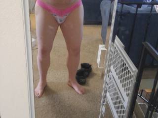 my "Pink" thong feels so good!