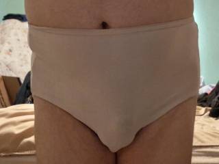 My light pink VF satin granny panties, very silkie & sexy