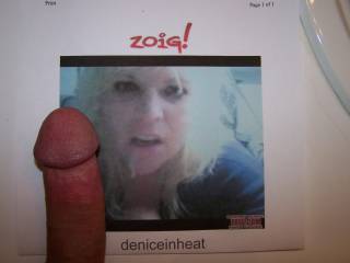 Here is a pic of deniceinheat with a facial already... She asked if anyone could do better... i plan on trying.