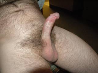 Shaved balls and hard cock