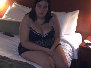 Anxious in hotel room for threesome to start