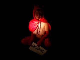 Little red riding hood is looking for a friend - will you be my friend?