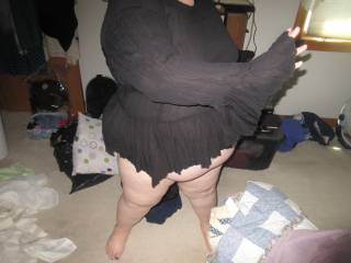 afternoon of play she dressing in a short and sheer black .
who would not hit that ?