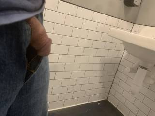 Snapped a pic, for a friend, in the cafe men’s room.
