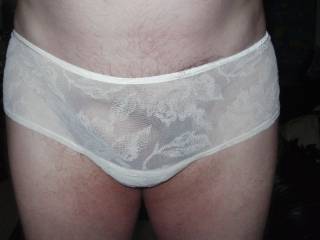 white see thru panties