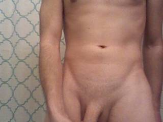 Front view of my cock