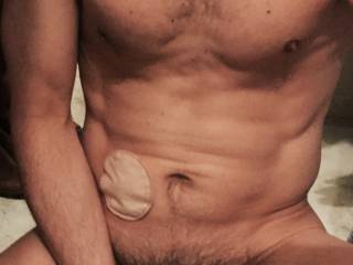 me holding my cock.