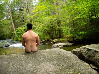 At the clothing optional section of the Mohonk Preserve in New Paltz, NY