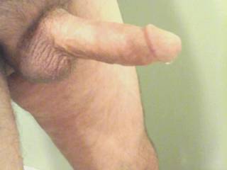 Hubbies cock dripping precum after tributing a favorite zoig friend.