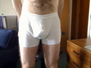 Just me in my white calvin klien undies. You like?