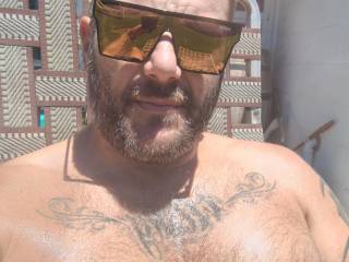 Just finished do a little bit of gardening, sweating hard