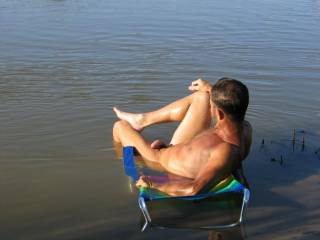 Enjoying the warm sun