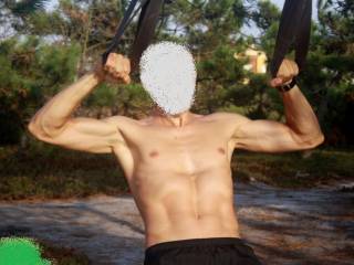 Me training outdoors...