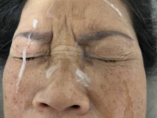 Facial before bed. It was a long day at work. Had to release stress