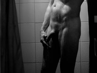 just playing in the shower with the camera...like it? I love b/W