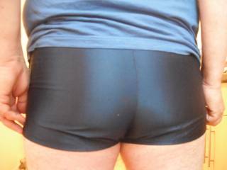 My tight ass accentuated by my siilky blue football shorts, dedicated with much love and affectuon to my dear friend, the ever faithful ssenior. Love yer babe xxxxxx