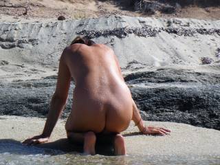 Nudism in Greek island-September 2017