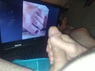 Feet.. A little weird. But my friend tunechi let me know how sensual it is for a woman. So here it is. Are your feet there?