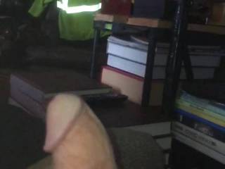 Slow motion jerking so everyone can see my cock.