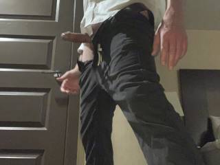 Honey I’m home! Anyone else have trouble keeping their pants on as soon as they walk in the door? … note - I go commando