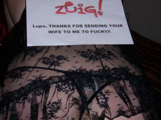 Lupo\'s wife sending her hubby a message as we show zoig some love