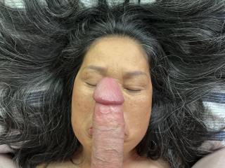 Dick on face