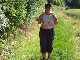 2 of 2 - big tits from a distance