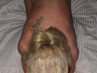 Receiving much needed head while her panties tell me what she wants
