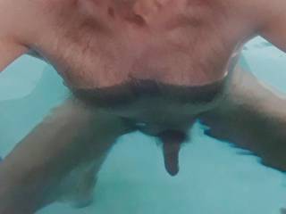 I wonder what it would feel like to have someone sucking on my cock underwater right now?