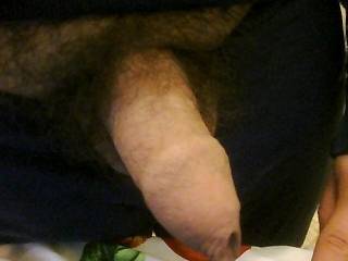 ... after masturbating