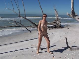 nude women on beach