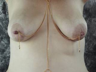 what do you think about the wife\'s new nipple Jewlery