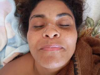 Babe getting facial