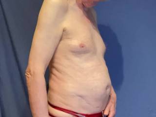 These \'faux leather\' undies are not that comfortable and don\'t sit that well, but the zip attracted me.