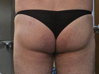 somewhere between a thong and bikini