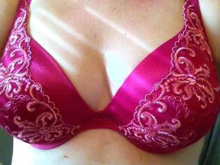 Awesome!  Beautiful bra, and it sure is holding a beautiful woman