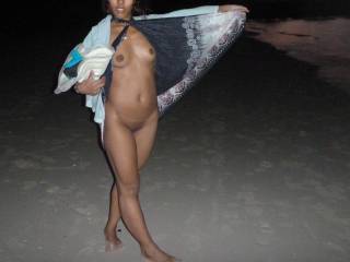 Love to walk nude at night on the beach when on vaccation. Would you approach me if you saw me like this and what would you say?
