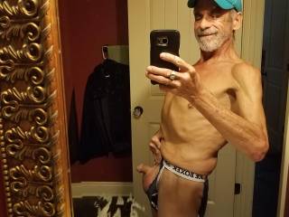 Homosexual Brian Stoddard Exposing His small penis in underwear