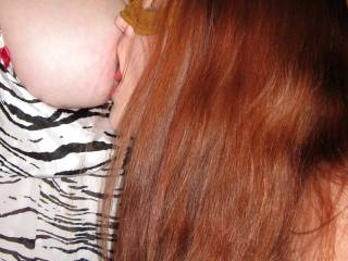 wife kissing wifey of lakecouple2828\'s tits. :)