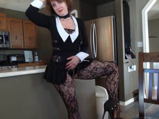 Another shot of my Wednesday Adams outfit which I love and hope you do too?