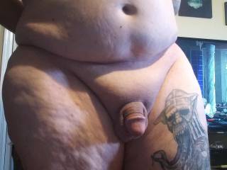 I have a short little cock with a big head and i love to show it