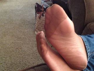 my candid feet for CUM