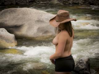 More  camping fun!  Wish she had a friend to go fishing with ;-)