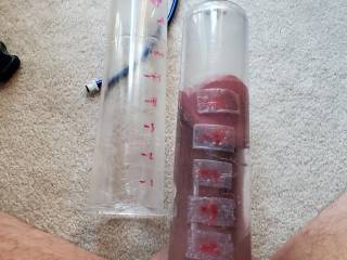 Packed the first tube, on to the larger one