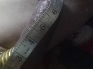 I was setting around wanted to see how long it was almost 8 "