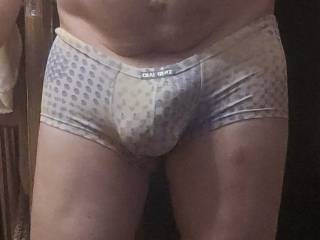 Posing in undies