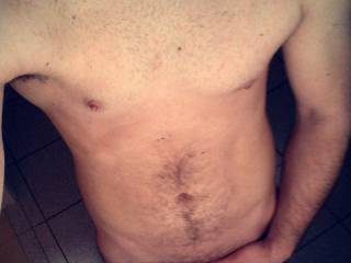 Just a naked selfie after showering... Enjoy ;)