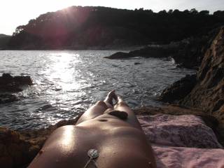 Sunset on the beach (Lloret de Mar - Spain - summer 2015). Want to meet next august ? So, drop me a message...