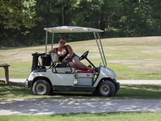 It was a great day out on the golf course!  She kept me hard all morning.