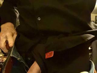 Exposing my cock for a friend.